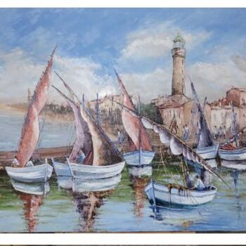 Painting titled "grau du roi" by Manuel Martin, Original Artwork