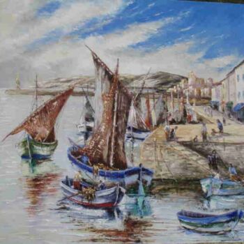 Painting titled "VOILES ANCIENNES" by Manuel Martin, Original Artwork