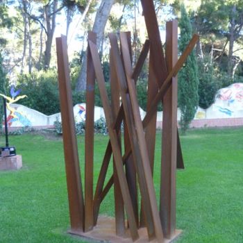 제목이 "sculpture-acier. 3"인 조형물 Manuel Paoli로, 원작
