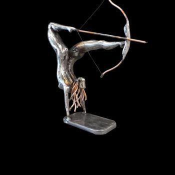 Sculpture titled "Aela" by Manuel Quaresima, Original Artwork, Metals