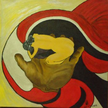 Peinture intitulée "Pureza" par M.Rocha, Œuvre d'art originale, Huile