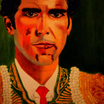 Painting titled "Jose Tomas" by Manuel Sánchez, Original Artwork, Oil