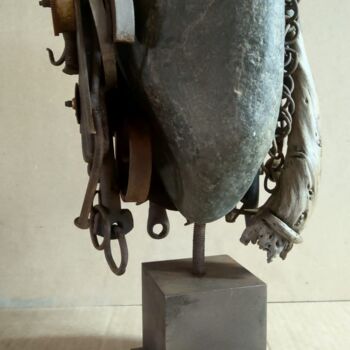 Rzeźba zatytułowany „Cap1” autorstwa Manuel Solà, Oryginalna praca, Metale