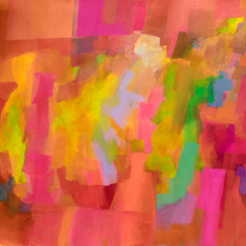 Картина под названием "Linked Silhouettes" - Manuela Fernández, Подлинное произведение искусства, Акрил