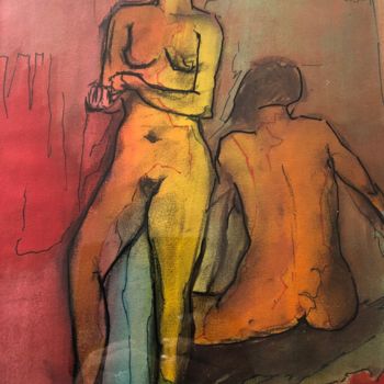 Painting titled "Croquis" by Gutierrez, Original Artwork, Acrylic