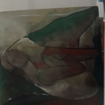 Pintura intitulada "Triptyque femme 1" por Gutierrez, Obras de arte originais