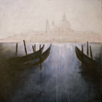 Schilderij getiteld "Venezia" door Manuela Limacher, Origineel Kunstwerk, Acryl