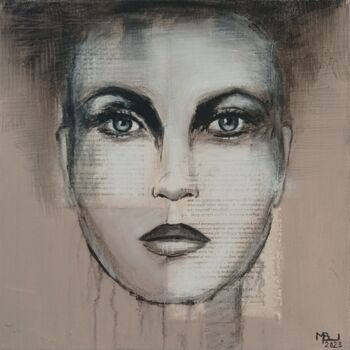 Painting titled "Elle" by Manuela Limacher, Original Artwork, Acrylic