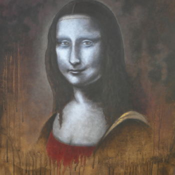 Painting titled "Ma Mona" by Manuela Limacher, Original Artwork, Acrylic