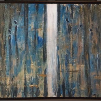 Painting titled "L’ATTRACTION" by Manuela Millienne, Original Artwork, Acrylic