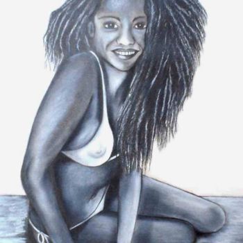 Painting titled "African Queen" by Manuela Hames, Original Artwork