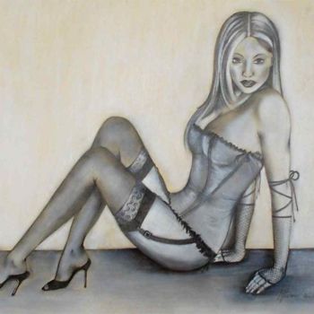 Peinture intitulée "Lady Erotica" par Manuela Hames, Œuvre d'art originale
