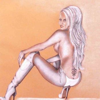 Painting titled "Pin-Up" by Manuela Hames, Original Artwork