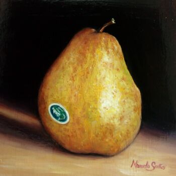 Painting titled "Pera rocha" by Manuela Santos, Original Artwork, Oil