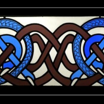 Handwerk mit dem Titel "serpents celtes" von Manuella Eggs, Original-Kunstwerk