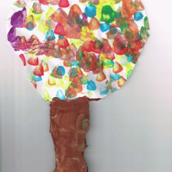 Peinture intitulée "The Magic Tree" par Manula Hewamanage, Œuvre d'art originale