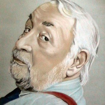 Drawing titled "Philippe Noiret" by Manvale, Original Artwork