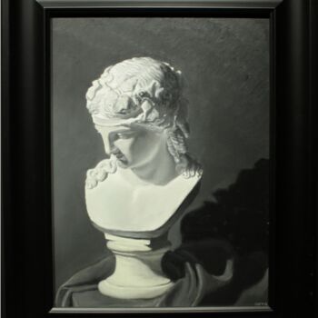 Malerei mit dem Titel "Ariadne" von Michael E. Voss, Original-Kunstwerk, Öl Auf Holzplatte montiert