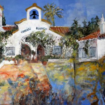 Painting titled "l-hacienda-81-x-65-…" by Marie-Rose Blattner, Original Artwork