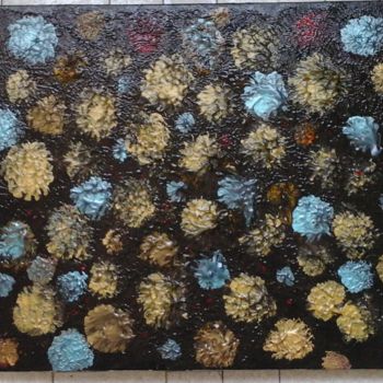 Painting titled "Compositions de fle…" by Florence Castelli  Flofloyd, Original Artwork, Acrylic