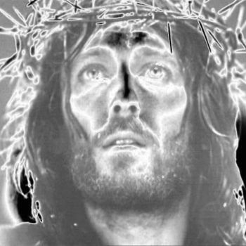 Photographie intitulée "Portrait de Jésus r…" par Florence Castelli  Flofloyd, Œuvre d'art originale