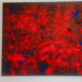 Peinture intitulée "Tableau en rouge et…" par Florence Castelli  Flofloyd, Œuvre d'art originale, Acrylique