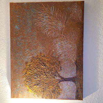 Malerei mit dem Titel "Tableau d arbre à l…" von Florence Castelli  Flofloyd, Original-Kunstwerk, Acryl