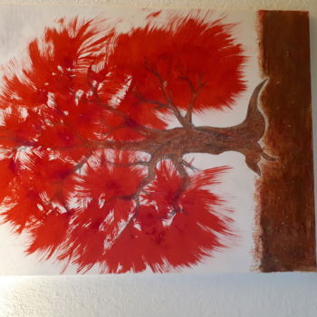 Peinture intitulée "Un arbre comme j ai…" par Florence Castelli  Flofloyd, Œuvre d'art originale, Acrylique