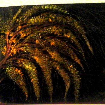 Pintura titulada "Les mimosas" por Florence Castelli  Flofloyd, Obra de arte original, Acrílico