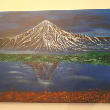绘画 标题为“Paysage de montagne…” 由Florence Castelli  Flofloyd, 原创艺术品, 丙烯