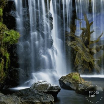 Fotografia intitulada "La cascade" por Florence Castelli  Flofloyd, Obras de arte originais