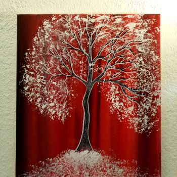 Peinture intitulée "Un arbre qui danse" par Florence Castelli  Flofloyd, Œuvre d'art originale, Acrylique