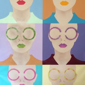 Peinture intitulée "SUNGLASSES.jpg" par Maori Overstreet, Œuvre d'art originale