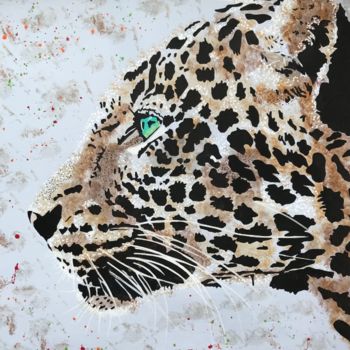 Schilderij getiteld "JAGUAR I.jpeg" door Maori Overstreet, Origineel Kunstwerk