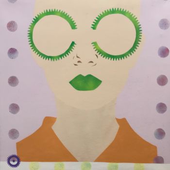 Painting titled "SUNGLASSES II.jpeg" by Maori Overstreet, Original Artwork