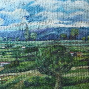 Pintura titulada "paisaje sabanero" por Maparè, Obra de arte original, Oleo
