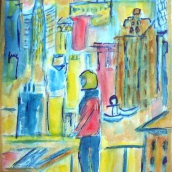 Pintura intitulada "CHICAGO PLACES VIEW…" por Mapie, Obras de arte originais