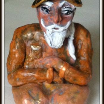 Sculpture intitulée "Little Monk" par Mapie, Œuvre d'art originale