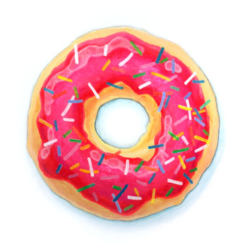 Картина под названием "Donut" - Nivel Amid, Подлинное произведение искусства, Акрил