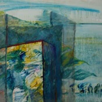 Pintura intitulada "abstract 04" por Maqbool Ahmed, Obras de arte originais