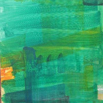 Картина под названием "abstract 06" - Maqbool Ahmed, Подлинное произведение искусства