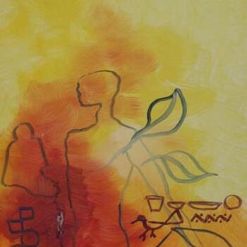 Pintura titulada "abstract 07" por Maqbool Ahmed, Obra de arte original
