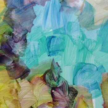 Картина под названием "abstract 02" - Maqbool Ahmed, Подлинное произведение искусства