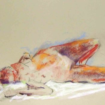 Painting titled "Otra siesta" by Miguel Angel Quintana, Original Artwork, Other