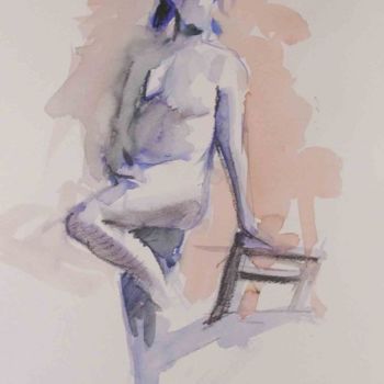 Peinture intitulée "Sobre la silla o so…" par Miguel Angel Quintana, Œuvre d'art originale, Autre