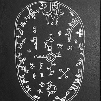 "Runes II" başlıklı Resim André Maquestiau tarafından, Orijinal sanat, Işaretleyici