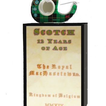 雕塑 标题为“The scotched Scot” 由André Maquestiau, 原创艺术品, 其他