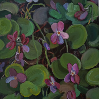 "Violets." başlıklı Tablo Мар'Яна Собків tarafından, Orijinal sanat, Akrilik