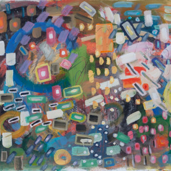 Pintura intitulada "No name, 22.01." por Mariana Sobkiv, Obras de arte originais, Acrílico