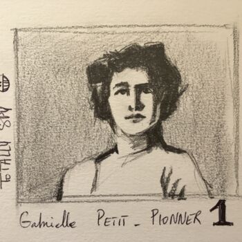 Drawing titled "GabriellePETIT ***…" by Mar.S, Original Artwork, Pencil